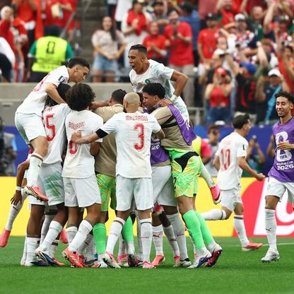 شاهد.. المغرب أول المتأهلين لربع نهائي كأس العالم بقذيفتي أوناحي