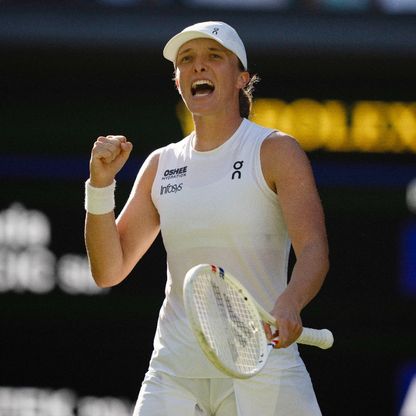 شفيونتيك المتألقة تبلغ نهائي ويمبلدون للتنس للمرة الأولى