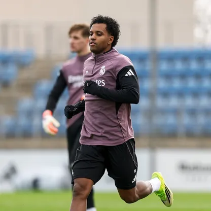 رودريغو خلال تدريب لريال مدريد - 30 يناير 2026