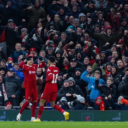 ليفربول يتغلب على فولهام بثنائية في ذهاب نصف نهائي كأس الرابطة