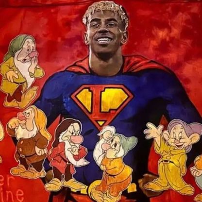 تشويه جدارية "سوبر مان" للامين يامال في برشلونة