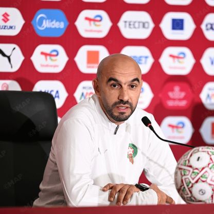 الركراكي يرد على شائعات إصابة أكرد ويؤكد عدم جاهزية سايس لمواجهة مالي