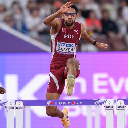 القطري صامبا يحرز برونزية سباق 400م حواجز في بطولة العالم