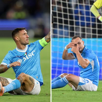 ضربة مزدوجة لنابولي.. الكشف عن حجم إصاباتي لوبوتكا وبوليتانو