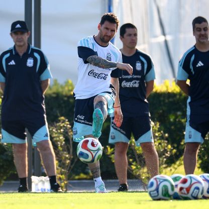 ليونيل ميسي سيبدأ أساسياً مع الأرجنتين في ودية زامبيا