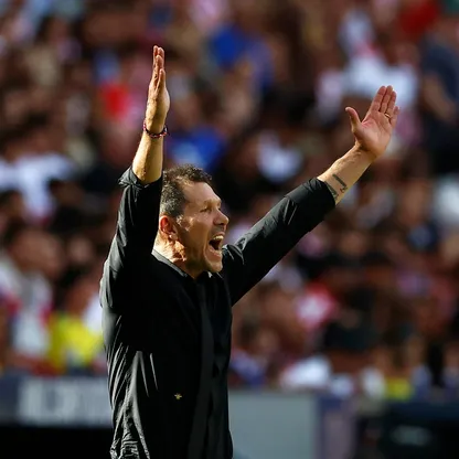 دييغو سيميوني خلال مباراة أتلتيكو مدريد وفياريال بالدوري الإسباني - 23 أغسطس 2026