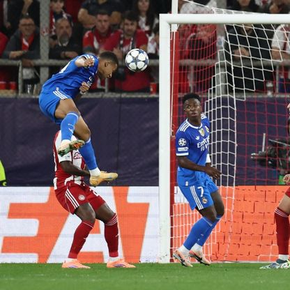 شاهد.. مبابي ينفجر ويسجل "هاتريك" في الشوط الأول ضد أولمبياكوس