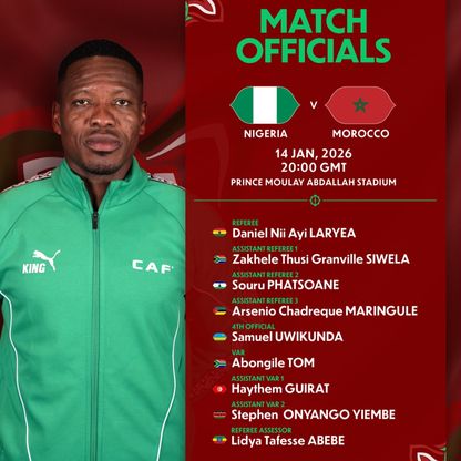 بعد جدل ضد الكاميرون.. حكم غاني يجدد اللقاء مع المغرب أمام نيجيريا