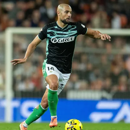 المغربس سفيان أمرابط لاعب ريال بيتيس الإسباني - 9 نوفمبر 2025