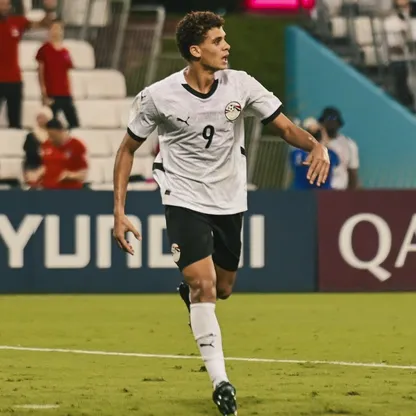حمزة عبد الكريم مهاجم منتخب مصر للشباب خلال منافسات كأس العالم