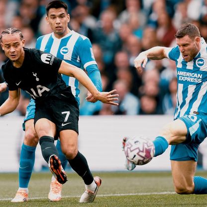 توتنهام ينجو من السقوط أمام برايتون ويفشل في تقليص الفارق مع ليفربول