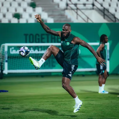 فرانك كيسي خلال تدريب للأهلي - 15 مايو 2026