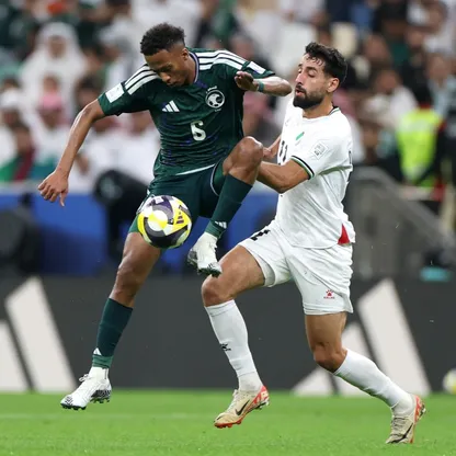 من مباراة السعودية وفلسطين في كأس العرب - 11 ديسمبر 2025