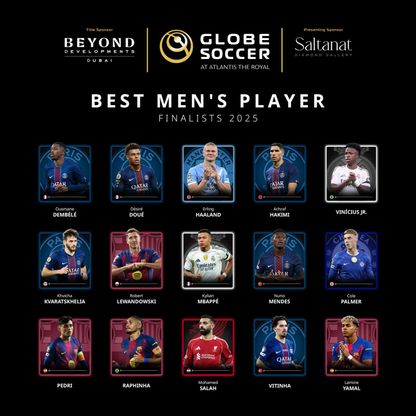 "غلوب سوكر" تكشف القائمة النهائية لجائزة أفضل لاعب في 2025