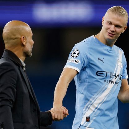 غوارديولا يشجّع هالاند على كسر رقم كريستيانو رونالدو بدوري أبطال أوروبا