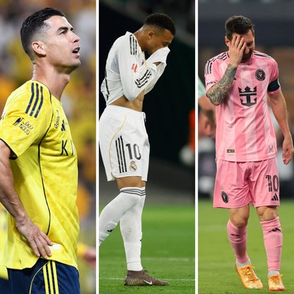 كيليان مبابي ينافس ميسي ورونالدو في مؤشر "الكسل" الدفاعي