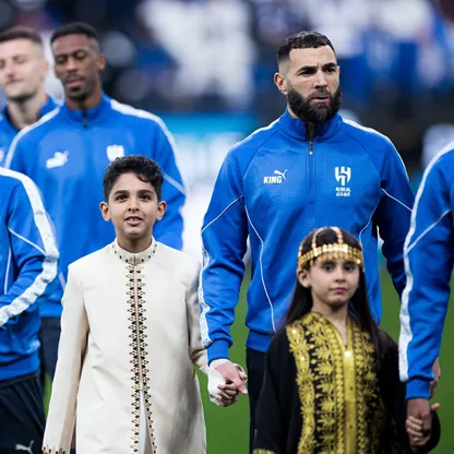 لاعبو الهلال قبل مواجهة الاتحاد في دوري روشن السعودي - 21 فبراير 2026