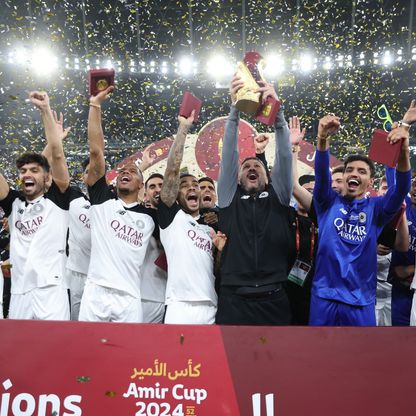 السدّ يحرز كأس أمير قطر ويحصد لقبَي الموسم