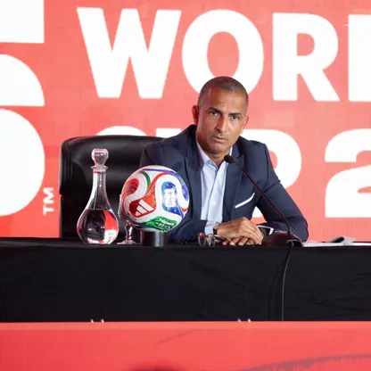 صبري اللموشي في مؤتمر صحفي خلال الإعلان عن قائمة تونس لكأس العالم -