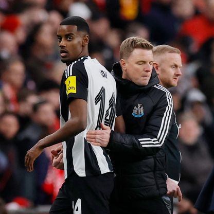 المدرب إيدي هاو يؤكد غياب إيزاك عن مواجهة نيوكاسل وليفربول