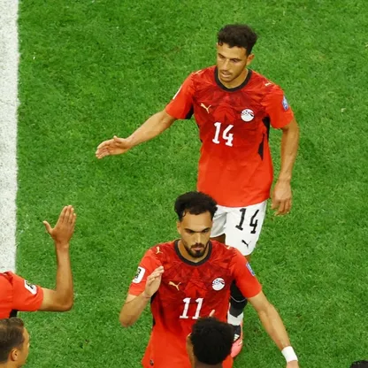 حمدي فتحي ومصطفى زيكو وحسام عبد المجيد في مباراة مصر وأستراليا بدور الـ 32 من بطولة كأس العالم 2026 - 4 يوليو
