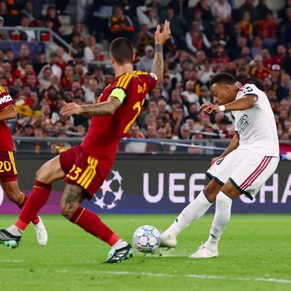 كيليان مبابي خلال مباراة روما وريال مدريد بدوري أبطال أوروبا - 14 أكتوبر 2026