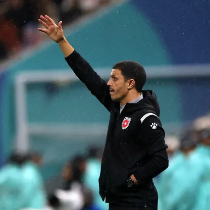 المغربي جمال سلامي مدرب الأردن خلال مواجهة المغرب في نهائي كأس العرب - 18 ديسمبر 2025