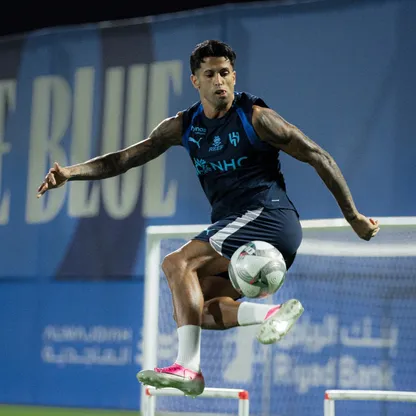 جواو كانسيلو لاعب الهلال خلال حصة تدريبية- 7 أغسطس 2026
