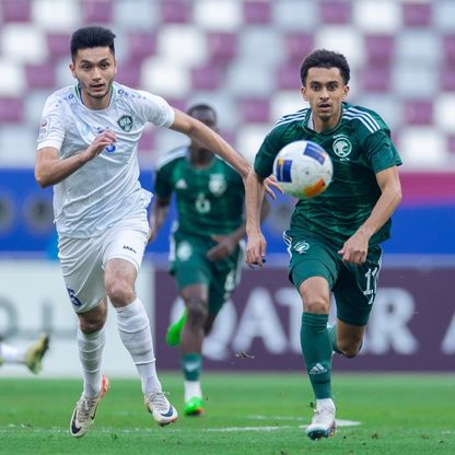 من مواجهة السعودية وأوزبكستان في ربع نهائي كأس آسيا تحت 23 عاماً- 26 أبريل 2024