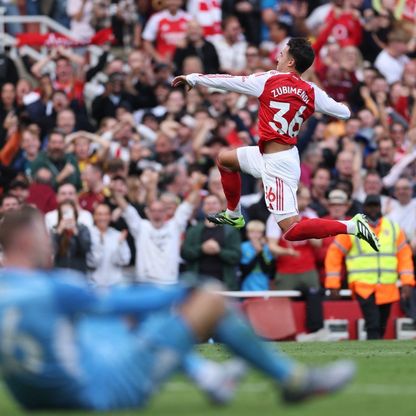 فيديو.. زوبيمندي يفتتح سجله مع أرسنال بقذيفة "تاريخية" داخل الشباك