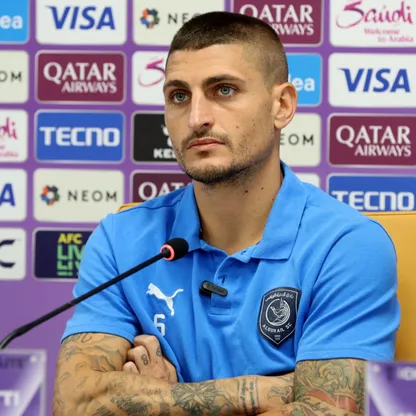 ماركو فيراتي خلال مؤتمر صحفي قبل مباراة الدحيل والاتحاد بدوري أبطال آسيا للنخبة - 25 نوفمبر 2025