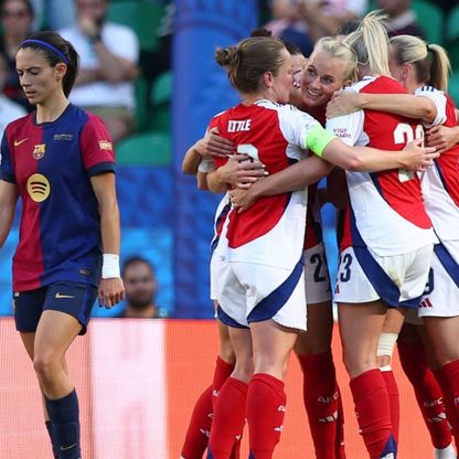 سيدات أرسنال يتوجن بدوري أبطال أوروبا على حساب برشلونة