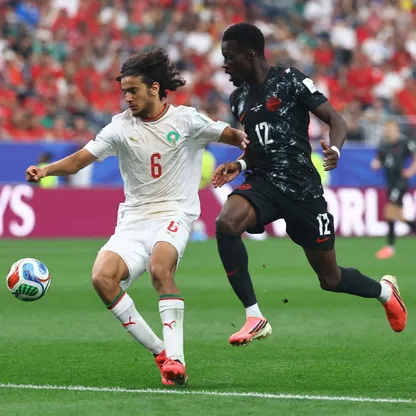 أيوب بوعدي خلال مباراة بين المغرب وكندا في كأس العالم - 4 يوليو 2026