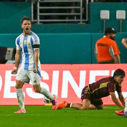 الأرجنتين تهزم فنزويلا ودياً في غياب ليونيل ميسي وفرانكو ماستانتونو