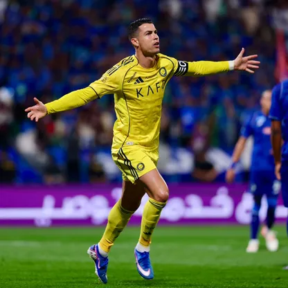 قائد النصر كريستيانو رونالدو خلال مباراة الفتح في الدوري السعودي - 14 فبراير 2026