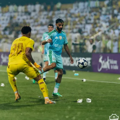 صالح أبو الشامات خلال لقاء الأهلي والوصل بدوري أبطال آسيا للنخبة - 12 أكتوبر 2026