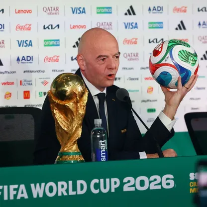 المؤتمر الصحفي لرئيس الاتحاد الدولي لكرة القدم جياني إنفانتينو قبل ساعات من انطلاق كأس العالم في المكسيك - 10 يونيو 2026