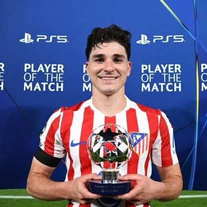 هدف رائع ورقم قياسي.. ألفاريز رجل مباراة برشلونة وأتلتيكو مدريد بدوري الأبطال