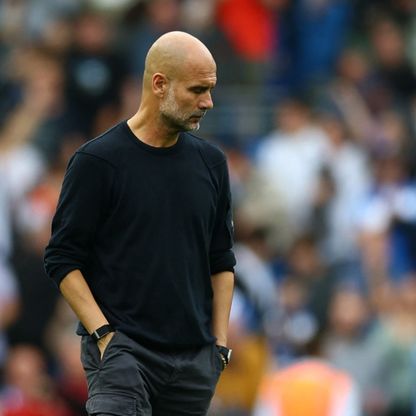 غوارديولا ينتقد لاعبي مانشستر سيتي بعد السقوط أمام برايتون