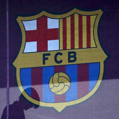 شعار برشلونة على ملعب "كامب نو" - 24 مارس 2016