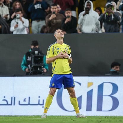 هدفا رونالدو في مرمى ضمك يُعيدان النصر إلى سكة الانتصارات