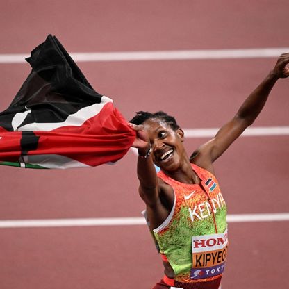 كيبيغون تسيطر على سباق 1500م في بطولة العالم وتعادل رقم الكروج