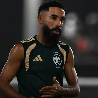 نواف بوشل لاعب منتخب السعودية خلال تدريب - 22 سبتمبر 2026