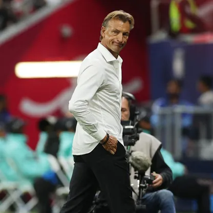 هيرفي رينارد من مباراة السعودية والأردن في نصف نهائي كأس العرب - 15 ديسمبر 2025