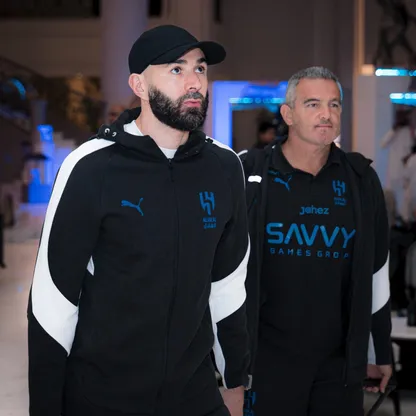 من وصول كريم بنزيما نجم الهلال لمدينة الاحساء لمواجهة الفتح في الدوري السعودي - 13 مارس 2026