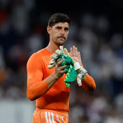 حارس المرمى البلجيكي تيبو كورتوا بعد نهاية مباراة ريال مدريد وإنتر في دوري أبطال أوروبا - 8 سبتمبر 2026