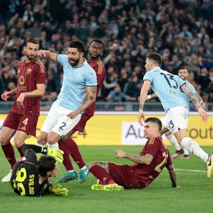 ديربي العاصمة الإيطالية ينتهي بالتعادل بين لاتسيو وروما