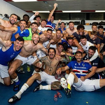 شغب جمهور ساليرنيتانا ينقذ سامبدوريا من الهبوط للدرجة الثالثة
