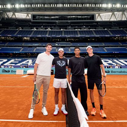 أحلام العصر؟.. فلورنتينو بيريز حكماً لمباراة تنس بمشاركة نادال وبيلينغهام وكورتوا