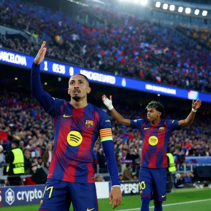 شاهد.. رافينيا يقود برشلونة لافتراس نيوكاسل وبلوغ ربع نهائي دوري الأبطال